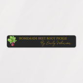 手作りビーツルートピクルシンラベル ラベル (デザイン1)