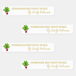 手作りビーツルートピクルシンラベル ラベル