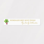 手作りビーツルートピクルシンラベル ラベル (デザイン1)