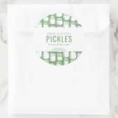 手作りピクルスのラウンドステッカー ラウンドシール (バッグ)