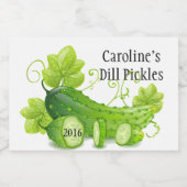 手作りピクルズラベル フードラベル (シングルラベル)