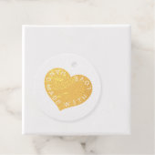 手作りピンクラブハート フェイバータグ (箱)