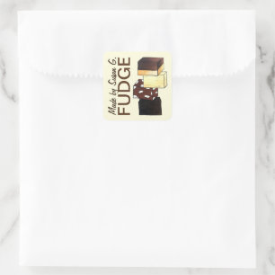 手作りファッジキャンディ焼いた菓子 スクエアシール