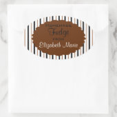 手作りファッジ 楕円形シール (バッグ)