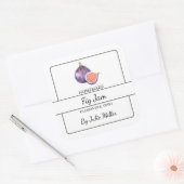 手作りフィグジャムスクエアラベル スクエアシール (封筒)