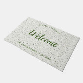 手作りフェイク紙自然ビットデザイン ドアマット (アングル)