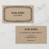 手作りフレームドードルお洒落カスタムクラフト 名刺 (正面/裏面)