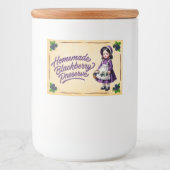 手作りブラックベリーの保存 – ヴィンテージ フードラベル (正面)