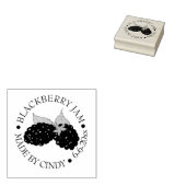 手作りブラックベリージャムゼリー缶の缶詰 ラバースタンプ (押印)