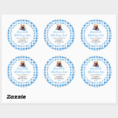 手作りブルーベリージャムのラベル ラウンドシール (シート)