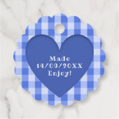 手作りブルーベリージャム フェイバータグ (裏面)