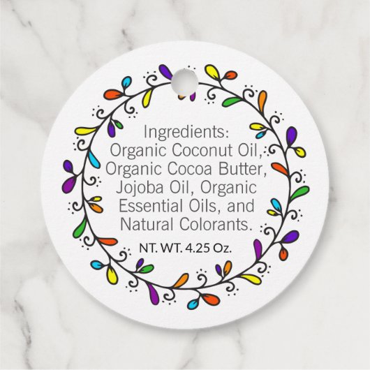 手作りプライドレインボー🌈アーティザン両面つる フェイバータグ (裏面)