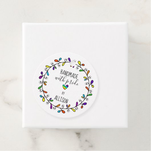 手作りプライドレインボー🌈アーティザン両面つる フェイバータグ (インサイチュ)