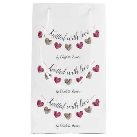 手作りプレゼント スモールペーパーバッグ (正面)