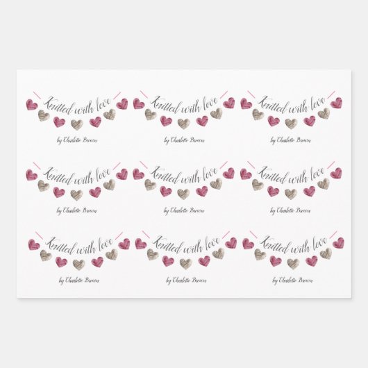 手作りプレゼント ラッピングペーパーシート (正面)