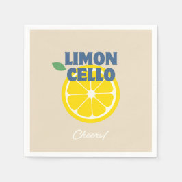 手作りベージュラブリモンチェッロ酒 スタンダードカクテルナプキン