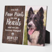 手作りペットメモリアル | 写真付き フォトプラーク (側面)