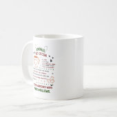 手作りホットカカオクッキーのレシピ クリスマスプレゼント コーヒーマグカップ (正面左)