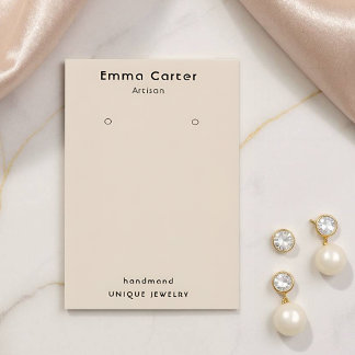 手作りボホシックカスタマイズ可能イヤリングホルダー 名刺