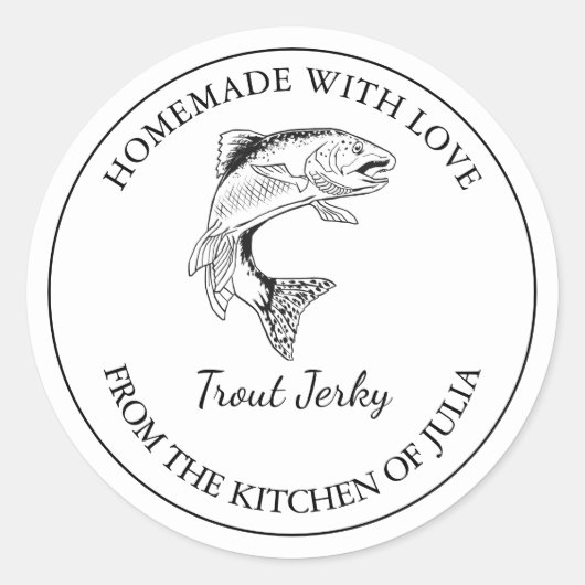 手作りマスのジャークラベル ラウンドシール (正面)