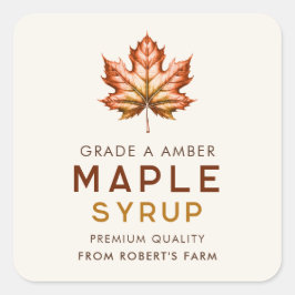 手作りマップルシロップのレシピ スクエアシール