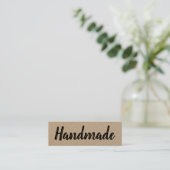 手作りミニマリストモダンのシンプル田舎のクラフト スキニー名刺 (スタンド正面)