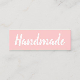 手作りミニマルモダンスシンプルパステルピンク スキニー名刺