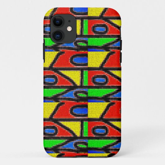 手作りモザイク絵画のバルセロナチレス Case-Mate iPhoneケース (裏面)