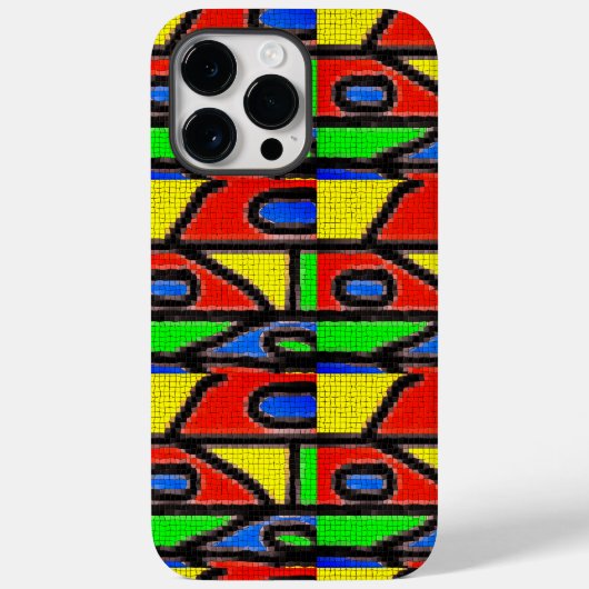 手作りモザイク絵画のバルセロナチレス Case-Mate iPhoneケース (裏面)