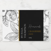 手作りモダンクランベリージャムラベル フードラベル (シングルラベル)