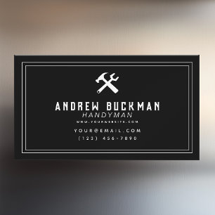 手作りモダン大工ホームの改善 マグネット名刺