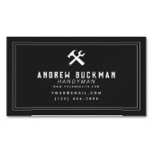 手作りモダン大工ホームの改善 マグネット名刺 (正面)