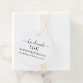 手作りモノグラムまたはロゴの追加ビジネス製品ラベル フェイバータグ (インサイチュ)