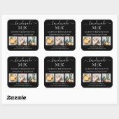 手作りモノグラムまたはロゴの追加ビジネス3写真 スクエアシール (シート)