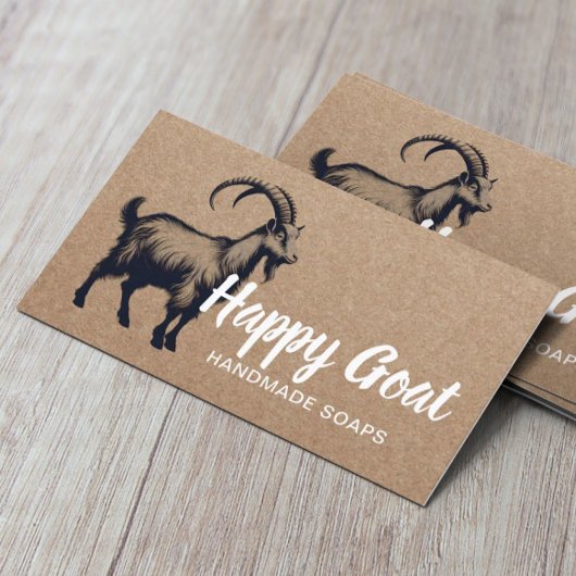 手作りヤギ乳ソープハッピーファームクラフト素朴店 名刺