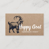 手作りヤギ乳ソープハッピーファームクラフト素朴店 名刺 (正面)