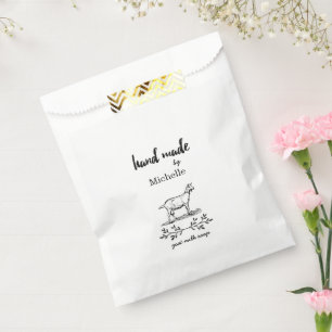 手作りヤギ乳石鹸モノグラムパーソナライズされた フェイバーバッグ