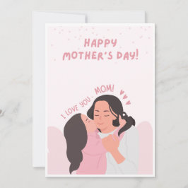 手作りユニークマザーズのデイカード 招待状