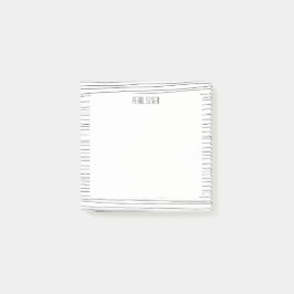 手作りラインカスタムシックモノグラムパーソナライズされた ポストイット