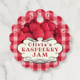 手作りラズベリージャム フェイバータグ