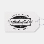 手作りラパーソナライズされたベルつるラベル ギフトタグ (正面(横))