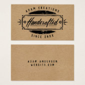 手作りラパーソナライズされたベルカード (正面&裏面)