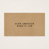 手作りラパーソナライズされたベルカード (裏面)