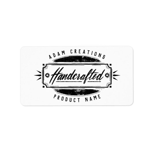 手作りラパーソナライズされたベルシール ラベル (正面)