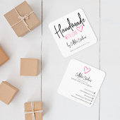 手作りラブエッツィホームクレフターアートハートスクー スクエア名刺