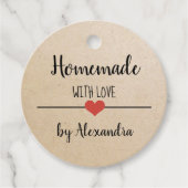 手作りラブクラフトスクリプトカスタム フェイバータグ (正面)