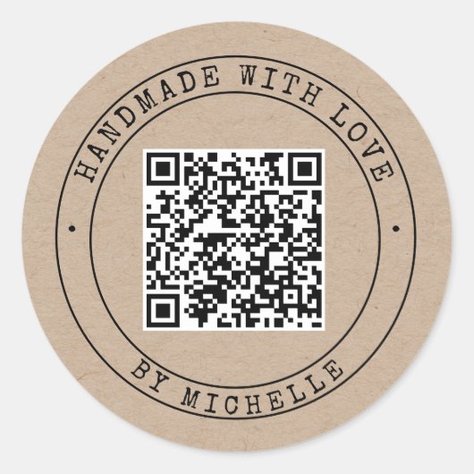 手作りラブスクリプエレガントト付きクラフトクラシックRo ラウンドシール (正面)