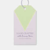 手作りラブパステルヤーンクラフト ギフトタグ (裏面)