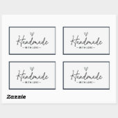 手作りラブホームメイドクラフツ料理 長方形シール (シート)