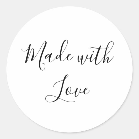 手作りラブメイド ラウンドシール (正面)